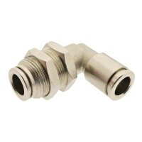 IQS Winkel – Schott - Steckanschluss Messing vernickelt 4–12mm Pneumatik Stecker