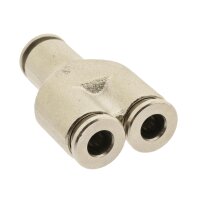 IQS Y - Steckanschluss 4 – 12 mm Messing vernickelt Standard Hochtemperatur