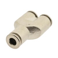 IQS Y - Steckanschluss 4 – 12 mm Messing vernickelt Standard Hochtemperatur