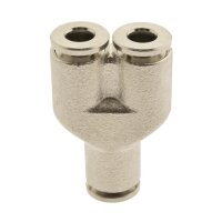 IQS Y - Steckanschluss 4 – 12 mm Messing vernickelt Standard Hochtemperatur