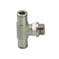 IQS T - Steckverschraubung T – Stück R 3/8“ – R 1/2“ Material Edelstahl