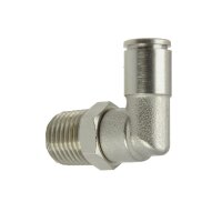 IQS Winkel-Steckverschraubung R 1/8"-4mm, Edelstahl Lebensmittelecht FDA L-Stück