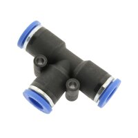 IQS T – Steckverbindung (auch reduzierend), IQS-Standard Pneumatik T-Stück
