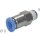 Rückschlagventil R 3/8"-10mm, Durchfluss vom Schlauch zum Gewinde, IQS-Standard