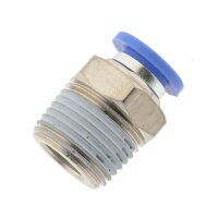 IQS gerade Steckverschraubung R 1/4"- 8mm, IQS-Standard Pneumatikverschraubung