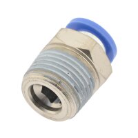 IQS gerade Steckverschraubung R 1/4"- 8mm, IQS-Standard Pneumatikverschraubung