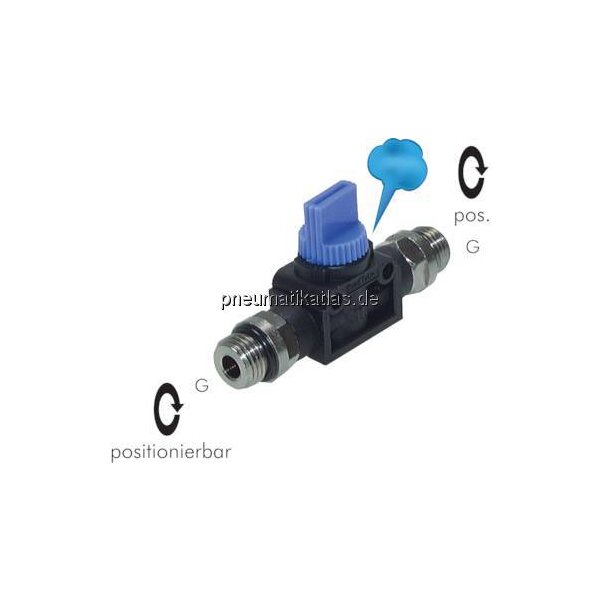 3/2-Wege-Absperrventil G 1/8", IQS-Standard