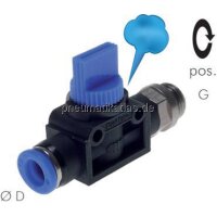 3/2-Wege-Absperrventil G 1/8"- 8mm, Schlauchseite...