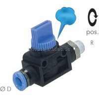 3/2-Wege-Absperrventil R 3/8"- 12mm, Schlauchseite...