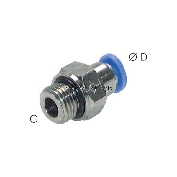 Steckanschluss, selbstabsper- rend G 1/8"-6mm, IQS-Standard