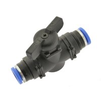 IQS Absperrhahn Steckanschluss beidsetig 6mm, IQS-Standard