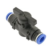 IQS Absperrhahn Steckanschluss beidsetig 6mm, IQS-Standard