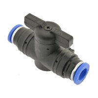 IQS Absperrhahn Steckanschluss beidsetig 6mm, IQS-Standard