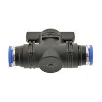 IQS Absperrhahn Steckanschluss beidsetig 6mm, IQS-Standard