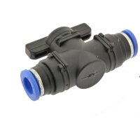 IQS Absperrhahn Steckanschluss beidsetig 6mm, IQS-Standard