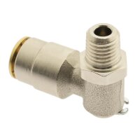 IQS Hochdruck Winkel - Steckverschraubung R 1/8" - 6 mm positionierbar