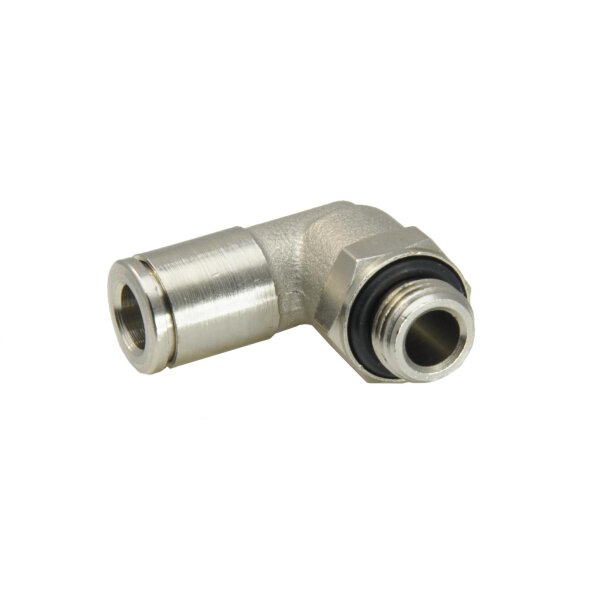 IQS Winkel - Steckanschluss positionierbar zylindrisches Gewinde G 1/8" - 8 mm Edelstahl