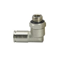 IQS Winkel - Steckanschluss positionierbar zylindrisches Gewinde G 1/8" - 8 mm Edelstahl