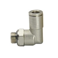IQS Winkel - Steckanschluss positionierbar zylindrisches Gewinde G 1/8" - 8 mm Edelstahl