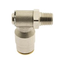 IQS Hochdruck Winkel - Steckverschraubung M 10 x 1 (konisch) - 6 mm positionierbar
