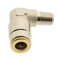 IQS Hochdruck Winkel - Steckverschraubung M 10 x 1 (konisch)-6 mm festestehend