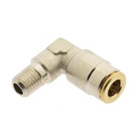 IQS Hochdruck Winkel - Steckverschraubung M 10 x 1 (konisch)-6 mm festestehend