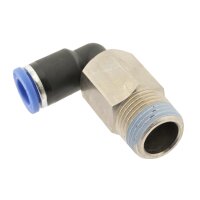 IQS Winkel-Steckverschraubung, lang R 1/4"-6mm, IQS-Standard Pneumatik L-Stück
