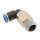 IQS Winkel-Steckverschraubung, lang R 1/4"-6mm, IQS-Standard Pneumatik L-Stück