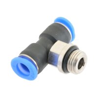 IQS Mini TE - Steckverschraubung mit Außengewinde M 5 - 3 mm T-Stück