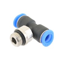 IQS Mini TE - Steckverschraubung mit Außengewinde M 5 - 3 mm T-Stück