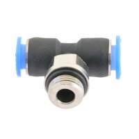 IQS Mini TE - Steckverschraubung mit Außengewinde M 5 - 3 mm T-Stück