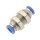 IQS Schott - Steckverbindung aus Messing vernickelt Steckanschluss 4 mm, IQS-Standard