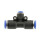 IQS T-Steckanverbindung reduzierend 10mm-6mm, IQS-Standard Pneumatik T-Verbinder